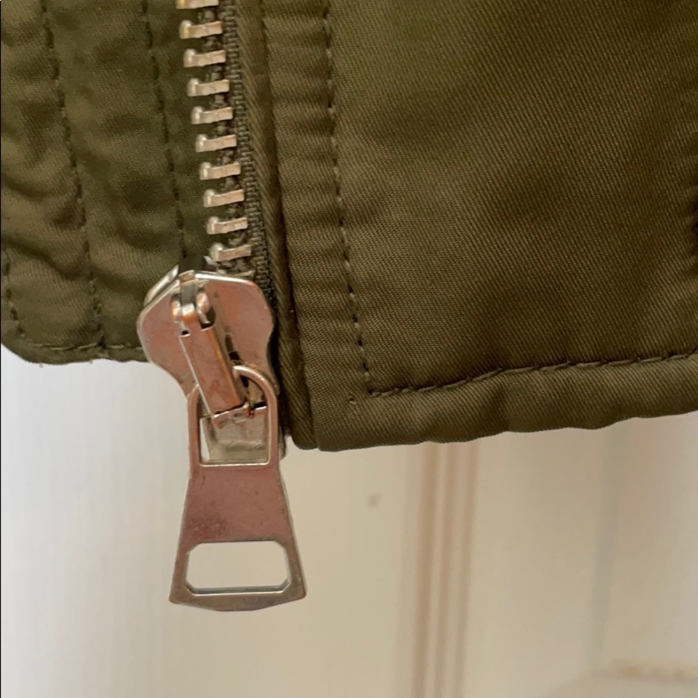 Military Green Bomber Jacket - image 6